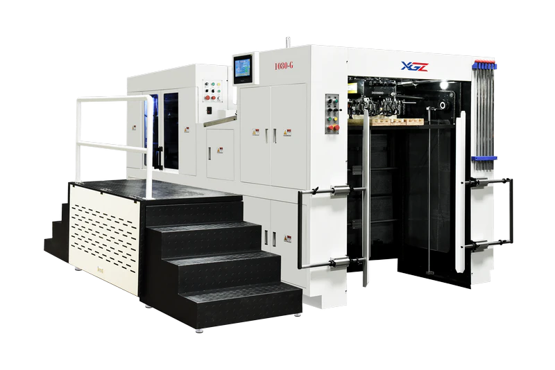 XG1080G fully automatic hot stamping machine — angled detail view | All-in Pack